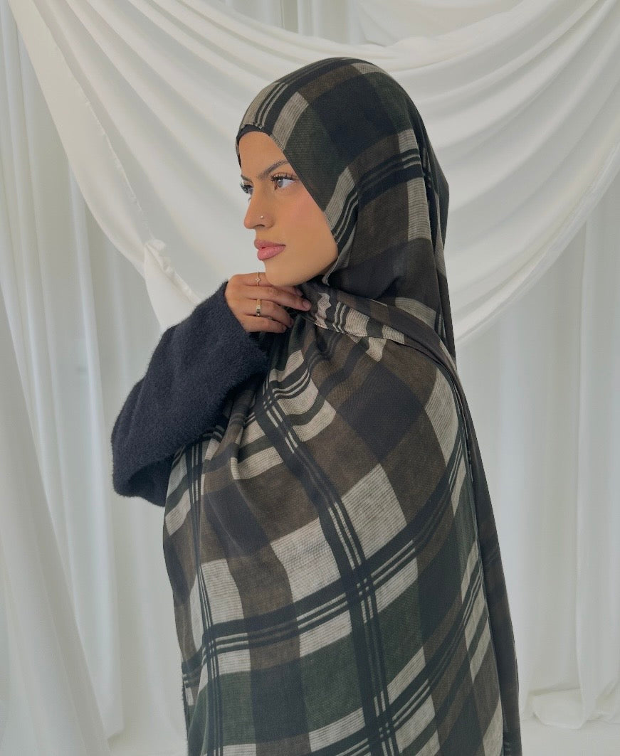 Chocolate Plaid – Izzat.scarves